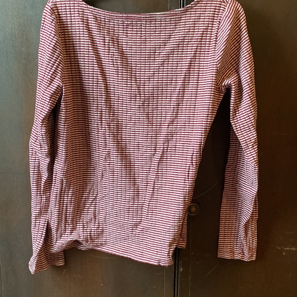 Gap Women L/S Stripe T-shirt - Picture 3 of 6